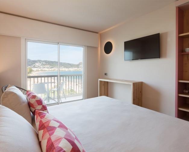 Chambre avec vue sur la mer à Roses